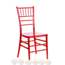 Red Clear Resin Tiffany Chair for Party Use